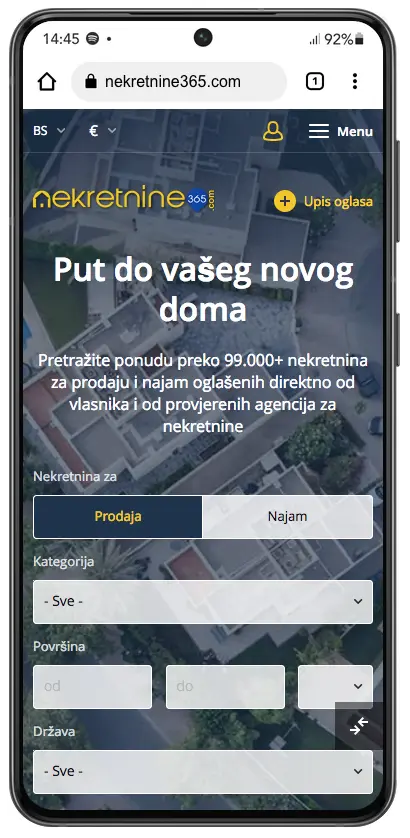 Nekretnine365.com real estate classifieds